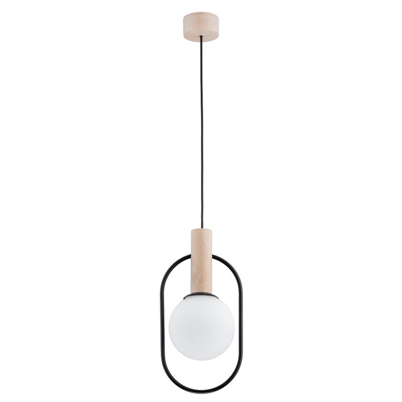 MIKI DREWNIANA 1xE14 Alfa Lampa Wisząca MIKI DREWNIANA 1xE14 Alfa Lampa Wisząca
