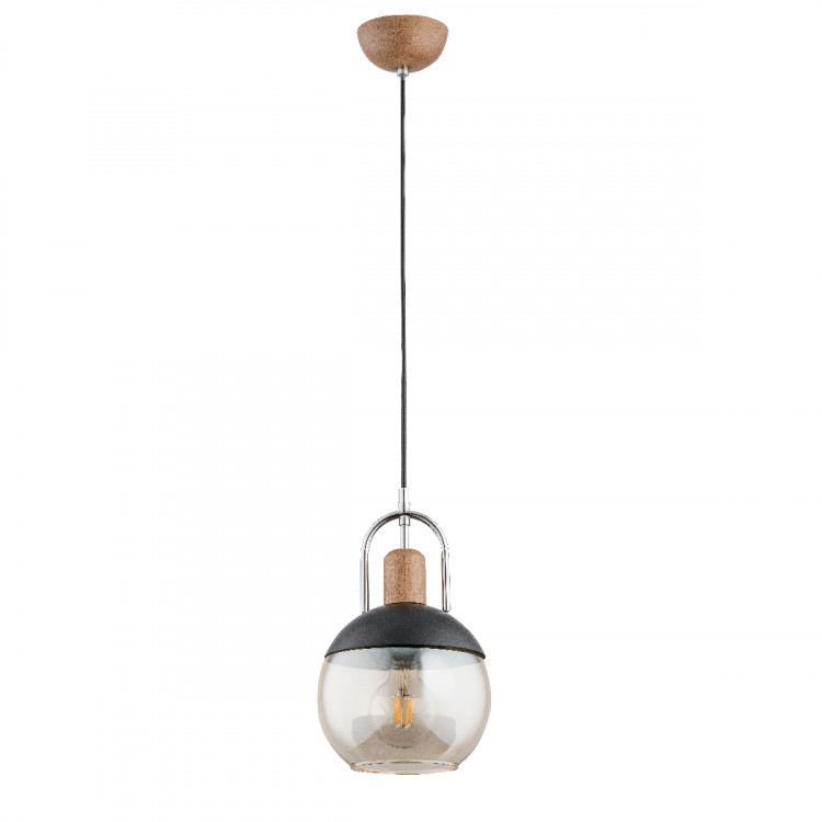 IRON DREWNIANA 1xE27 Alfa Lampa Wisząca 60854