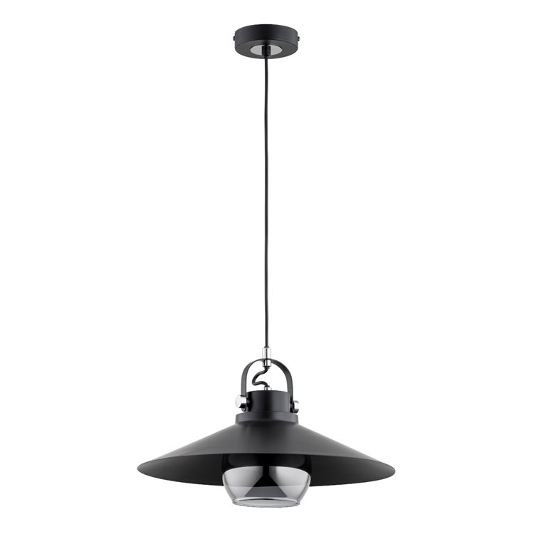 TIZEN CZARNA 1xE27 Alfa Lampa Wisząca
