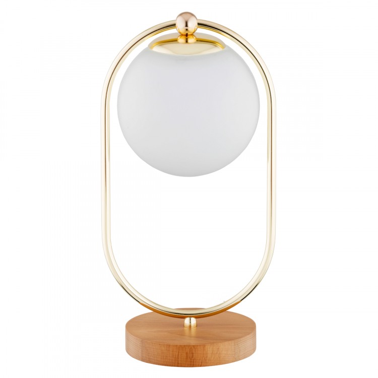OVAL DREWNIANA 1xE14 Alfa Lampka Nocna 9438