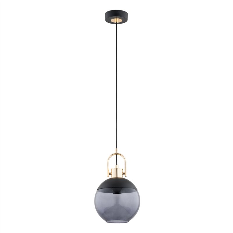 HILTO BERRY CZARNA & ZŁOTA 1xE27 Alfa Lampa Wisząca HILTO BERRY CZARNA & ZŁOTA 1xE27 Alfa Lampa Wisząca