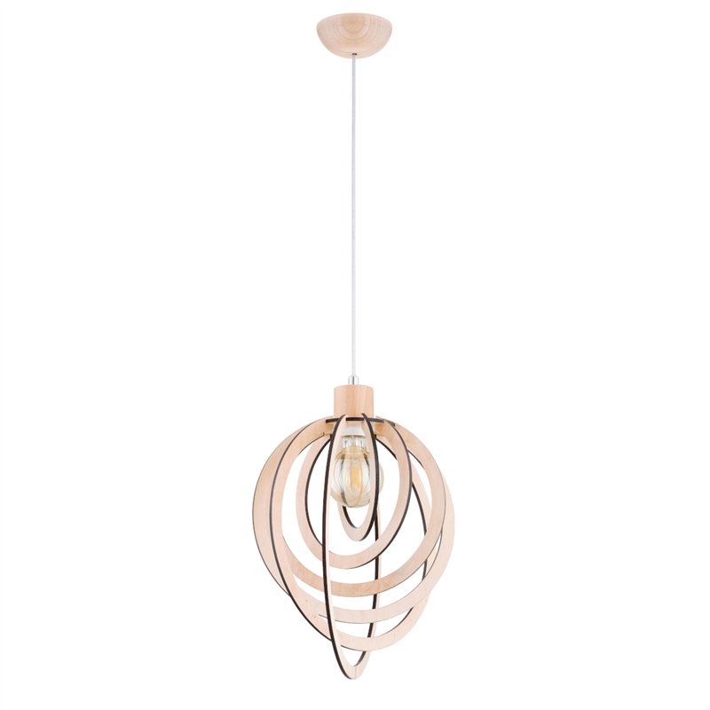 SOLINA DREWNIANA 1xE27 Alfa Lampa Wisząca SOLINA DREWNIANA 1xE27 Alfa Lampa Wisząca