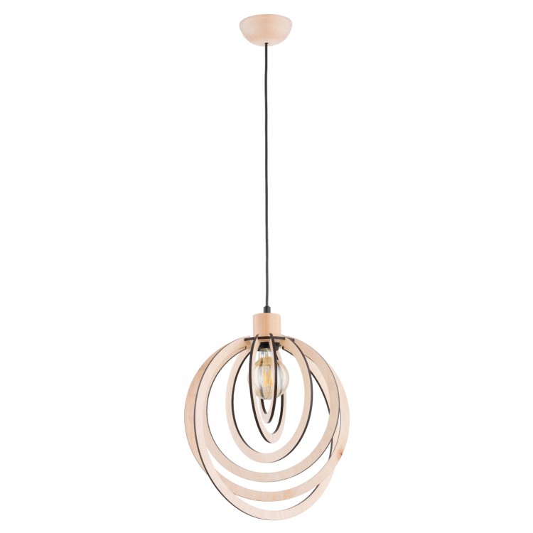 SOLINA DREWNIANA 1xE27 Alfa Lampa Wisząca 61371