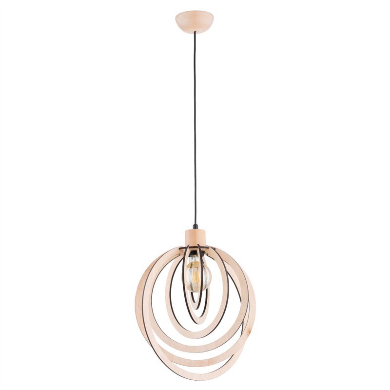 SOLINA DREWNIANA 1xE27 Alfa Lampa Wisząca SOLINA DREWNIANA 1xE27 Alfa Lampa Wisząca