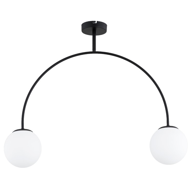 BENDO CZARNA & BIAŁA 2xE14 Alfa Lampa Sufitowa 62514
