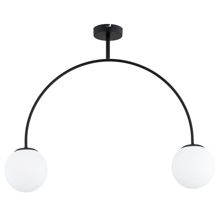 BENDO CZARNA & BIAŁA 2xE14 Alfa Lampa Sufitowa