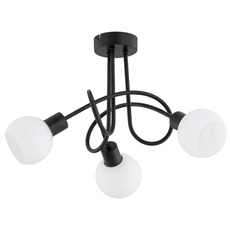 ERYKA CZARNA 3xE14 Alfa Lampa Sufitowa 62525