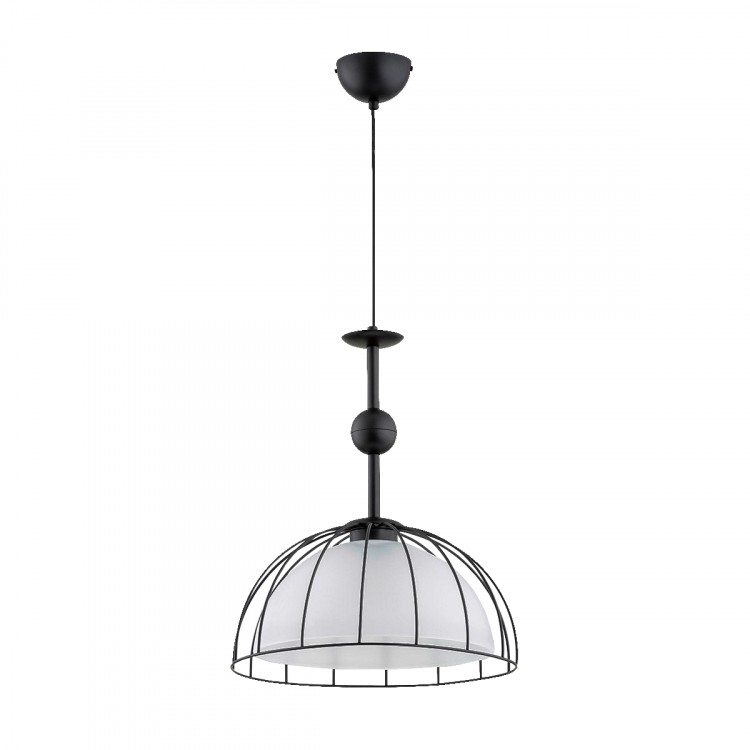 GOLLA CZARNO-BIAŁA 1xE27 Alfa Lampa Wisząca 61257