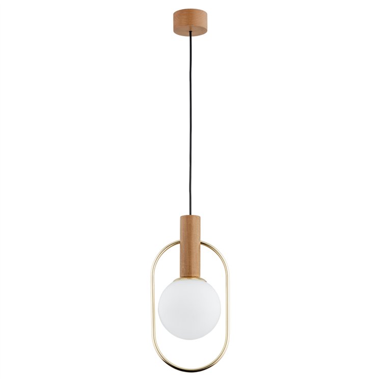 MODI DREWNIANA 1xE14 Alfa Lampa Wisząca