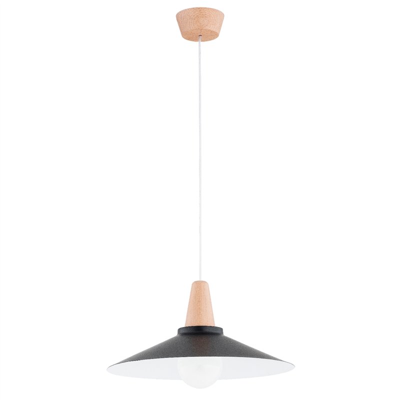 NILAN CZARNA 1xE27 Alfa Lampa Wisząca NILAN CZARNA 1xE27 Alfa Lampa Wisząca