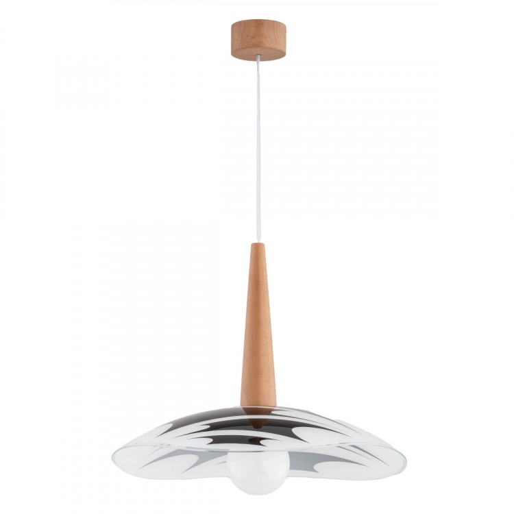 BERYL DREWNIANA 1xE27 Alfa Lampa Wisząca 60944