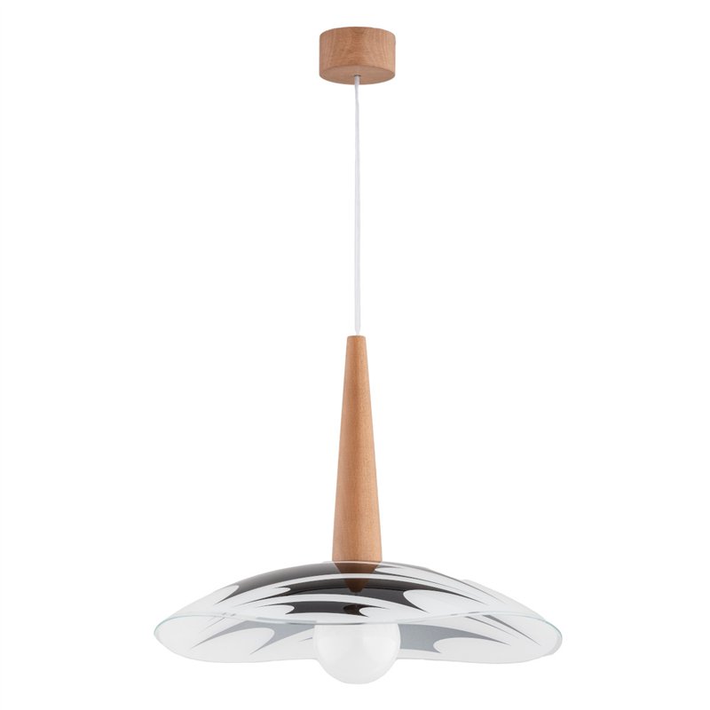 BERYL DREWNIANA 1xE27 Alfa Lampa Wisząca BERYL DREWNIANA 1xE27 Alfa Lampa Wisząca