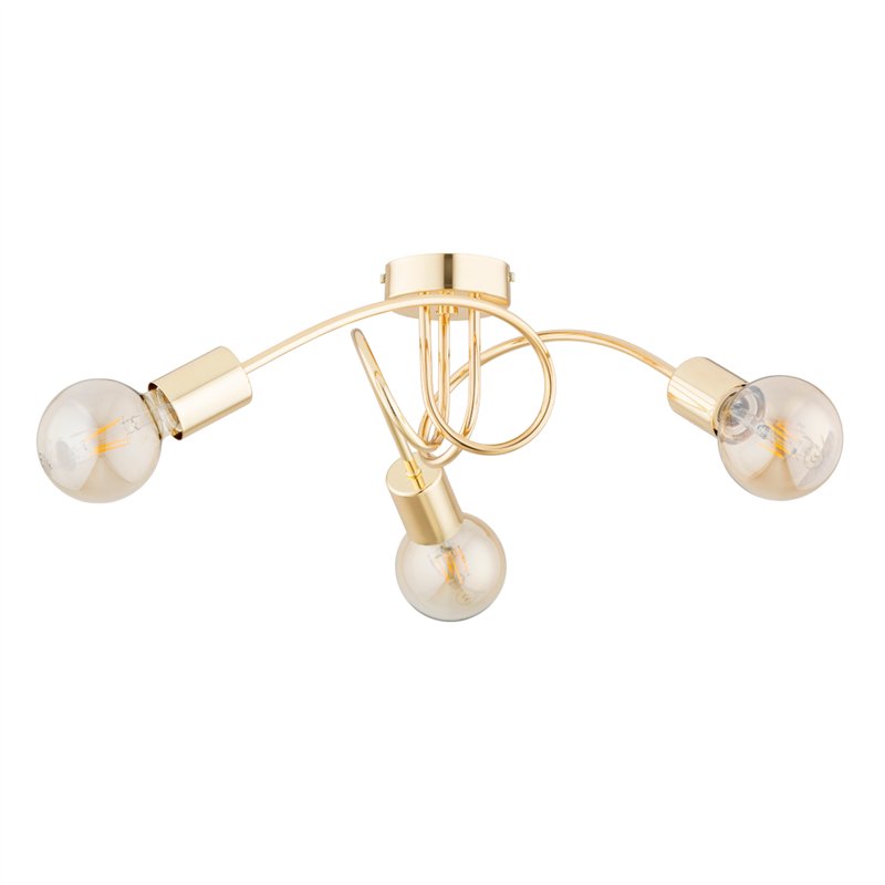 FARTA ZŁOTA 3xE27 Alfa Lampa Sufitowa FARTA ZŁOTA 3xE27 Alfa Lampa Sufitowa