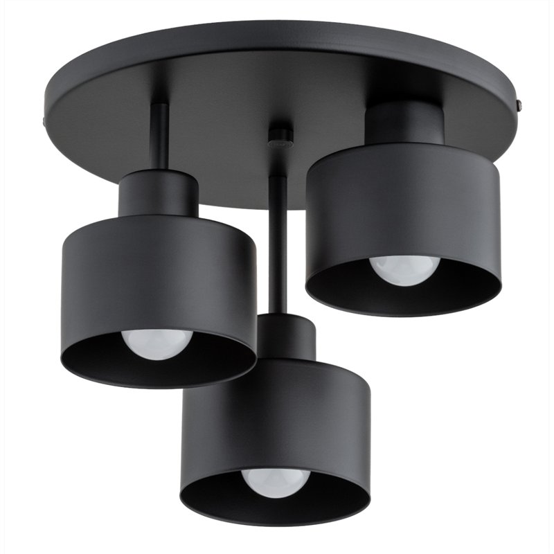 ERANI CZARNA 3xE27 Alfa Lampa Sufitowa ERANI CZARNA 3xE27 Alfa Lampa Sufitowa