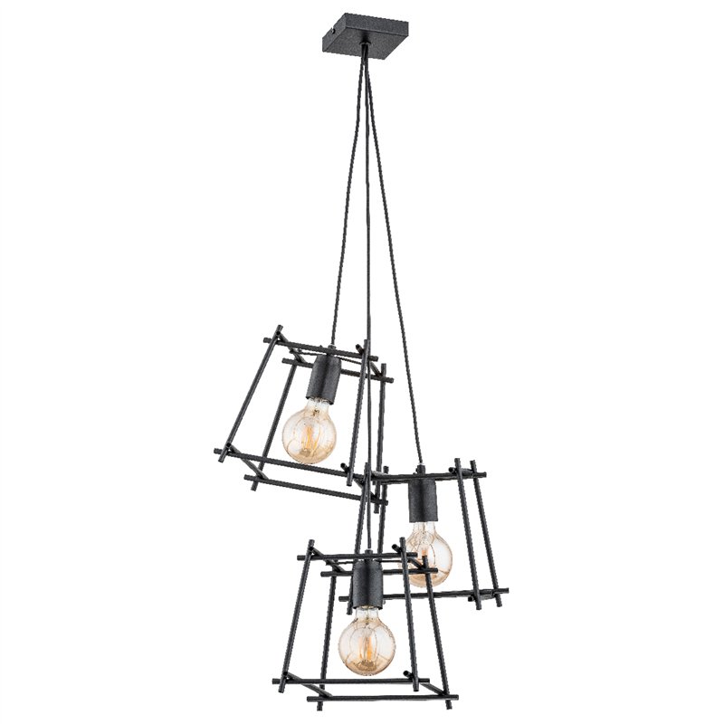 NETI MORO CZARNA 3xE27 Alfa Lampa Wisząca NETI MORO CZARNA 3xE27 Alfa Lampa Wisząca
