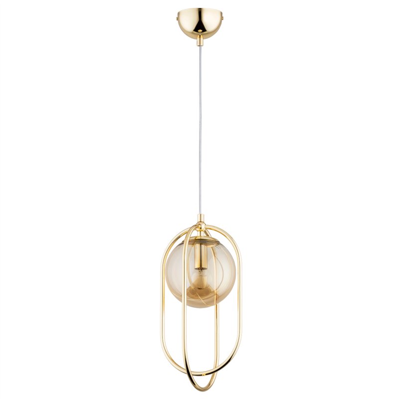 BINAR TOP ZŁOTA 1xE14 Alfa Lampa Wisząca BINAR TOP ZŁOTA 1xE14 Alfa Lampa Wisząca