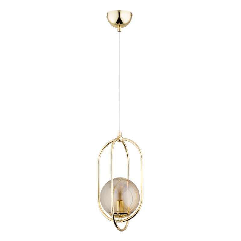 BINAR ZŁOTA 1xE14 Alfa Lampa Wisząca BINAR ZŁOTA 1xE14 Alfa Lampa Wisząca