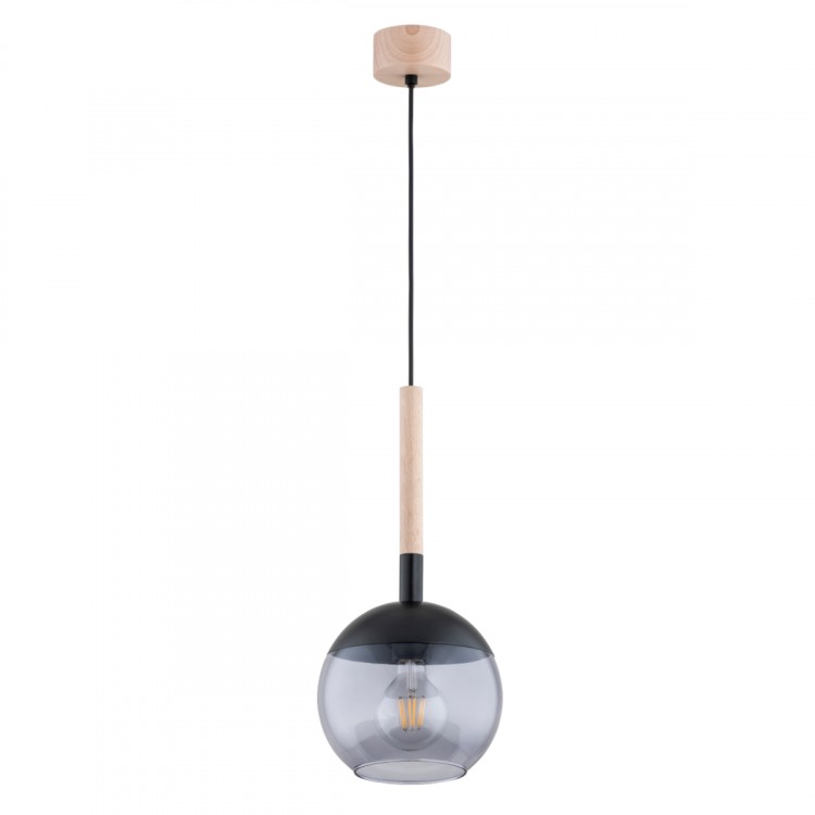 RANCZO DREWNIANA 1xE27 Alfa Lampa Wisząca 61207