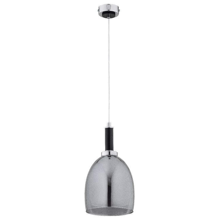 LISSY CZARNA & CHROM 1xE27 Alfa Lampa Wisząca 61396