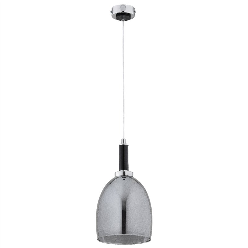 LISSY CZARNA & CHROM 1xE27 Alfa Lampa Wisząca LISSY CZARNA & CHROM 1xE27 Alfa Lampa Wisząca