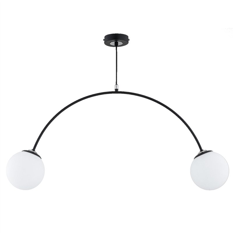 BEND CZARNA & BIAŁA 2xE14 Alfa Lampa Sufitowa BEND CZARNA & BIAŁA 2xE14 Alfa Lampa Sufitowa