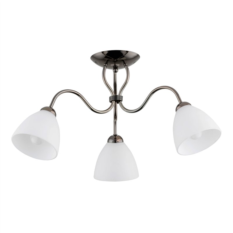 ARIEL CZARNY CHROM 3xE27 Alfa Lampa Sufitowa ARIEL CZARNY CHROM 3xE27 Alfa Lampa Sufitowa