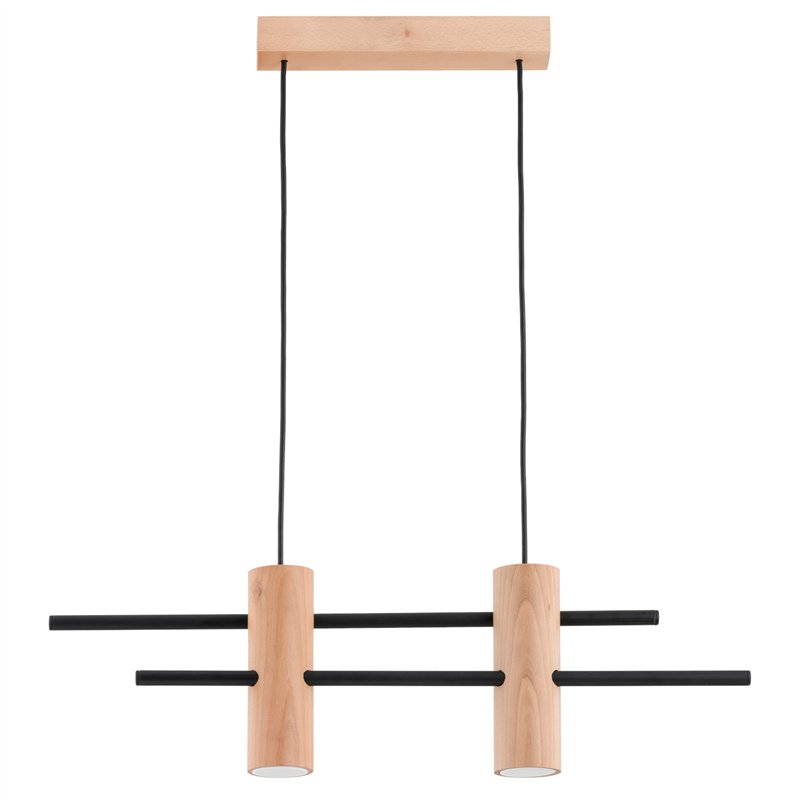 CZERIN DREWNIANA 2xGU10 Alfa Lampa Wisząca CZERIN DREWNIANA 2xGU10 Alfa Lampa Wisząca