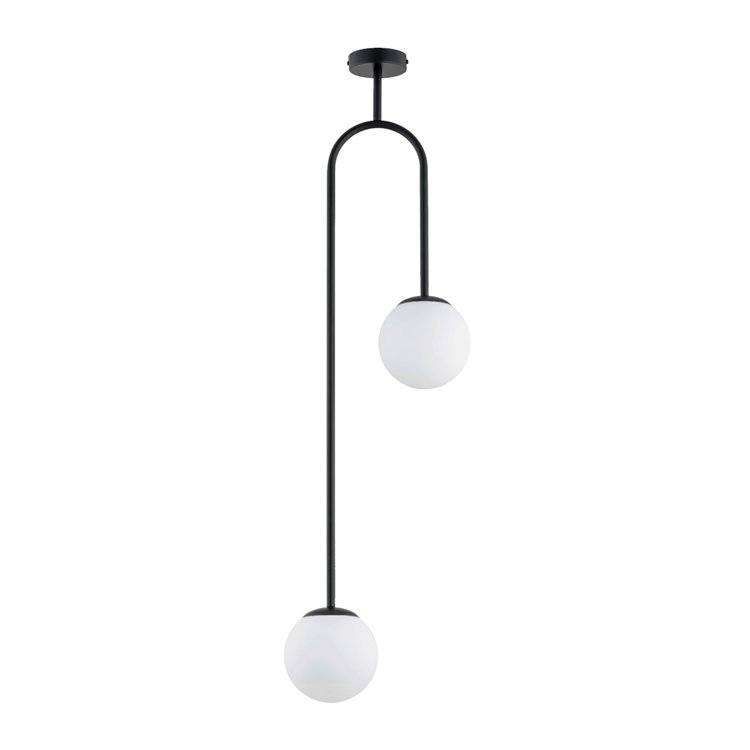 VECTOR CZARNA 2xE14 Alfa Lampa Sufitowa