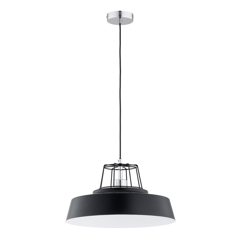 IZOLA CZARNA & CHROM 1xE27 Alfa Lampa Wisząca IZOLA CZARNA & CHROM 1xE27 Alfa Lampa Wisząca