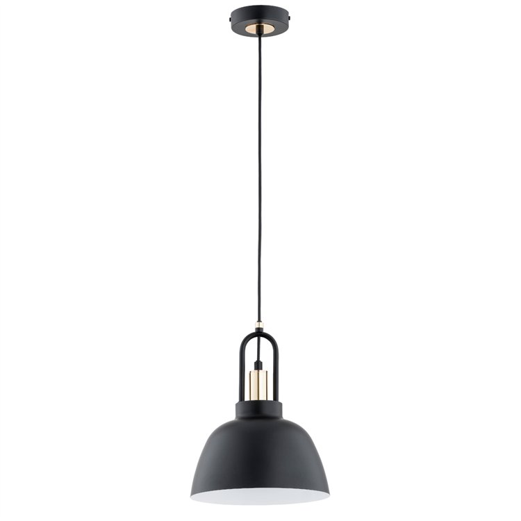 MIRAVE CZARNO-ZŁOTA 1xE27 Alfa Lampa Wisząca