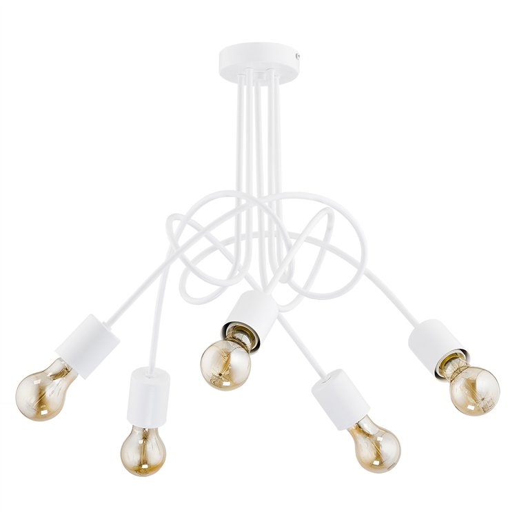 TANGO BIAŁA 5xE27 Alfa Lampa Sufitowa