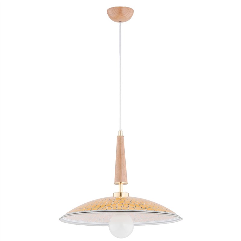 COMBO DREWNIANA 1xE27 Alfa Lampa Wisząca COMBO DREWNIANA 1xE27 Alfa Lampa Wisząca