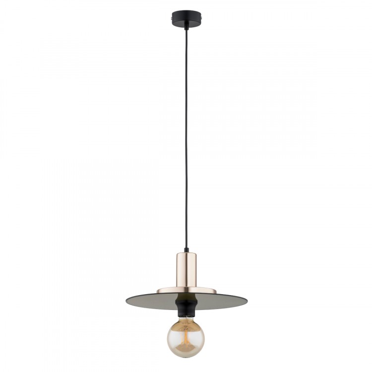 LETO CZARNO-ZŁOTA 1xE27 Alfa Lampa Wisząca 61170