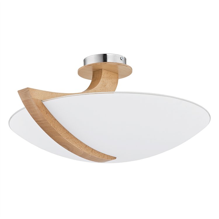 CALMI AMPLA DREWNIANA 3xE14 Alfa Lampa Sufitowa