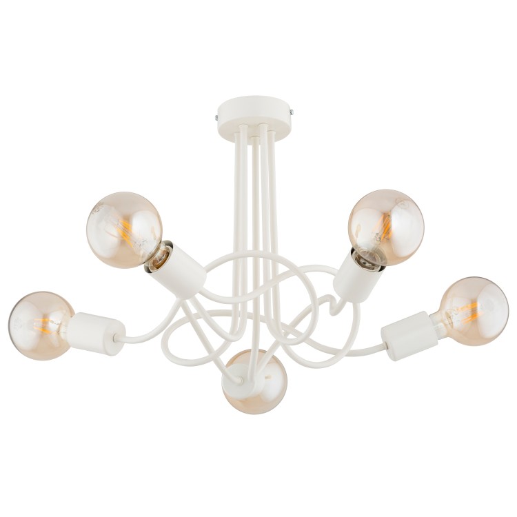 WINGO KREMOWA 5xE27 Alfa Lampa Sufitowa 63306