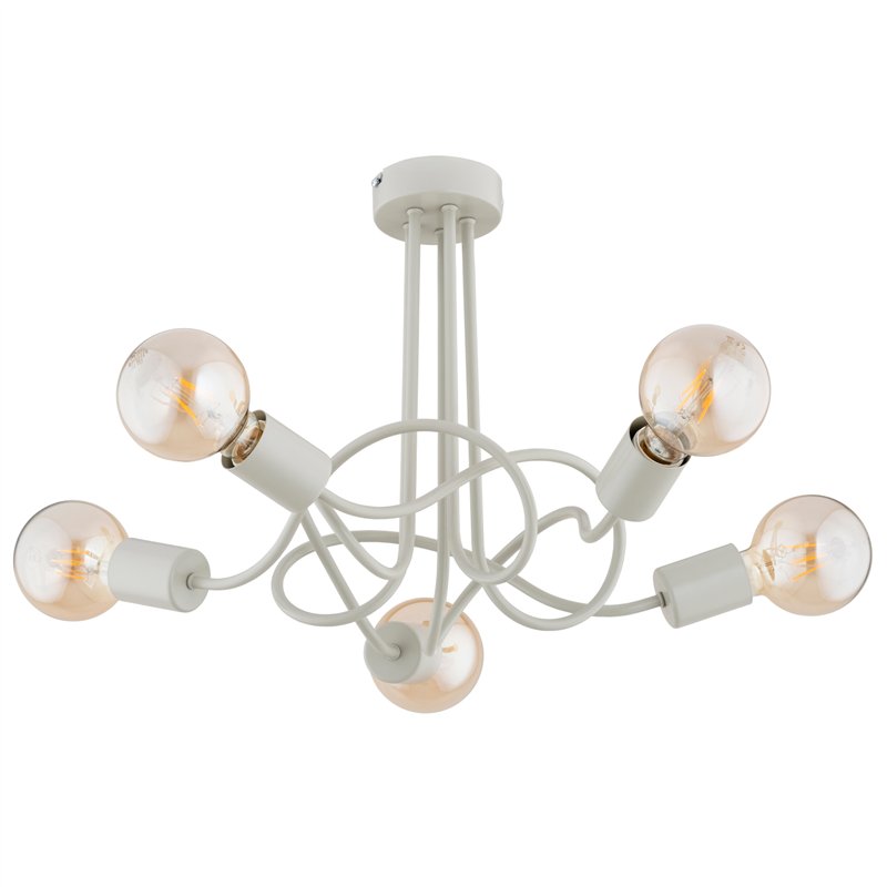 WINGO SZARA 5xE27 Alfa Lampa Sufitowa WINGO SZARA 5xE27 Alfa Lampa Sufitowa