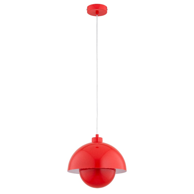 KUGER CZERWONA 1xE27 Alfa Lampa Wisząca 61438