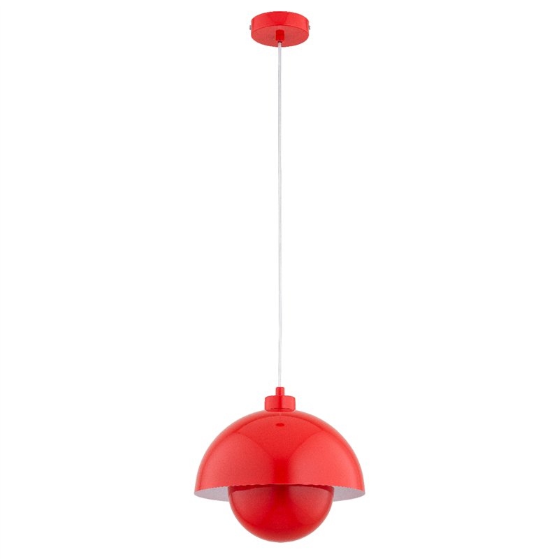KUGER CZERWONA 1xE27 Alfa Lampa Wisząca KUGER CZERWONA 1xE27 Alfa Lampa Wisząca