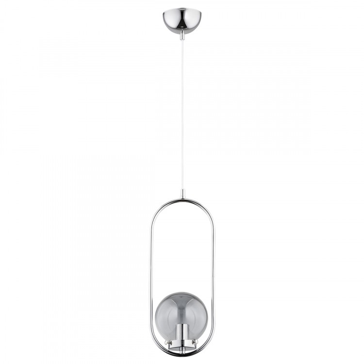 OVAL CHROM 1xE14 Alfa Lampa Wisząca 60699