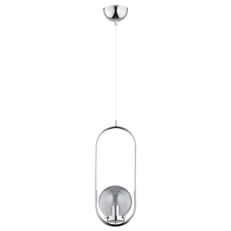 OVAL CHROM 1xE14 Alfa Lampa Wisząca
