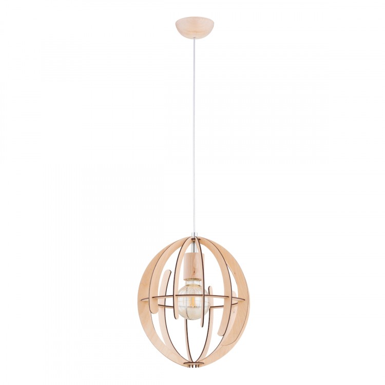 SOLARIA DREWNIANA 1xE27 Alfa Lampa Wisząca 61370