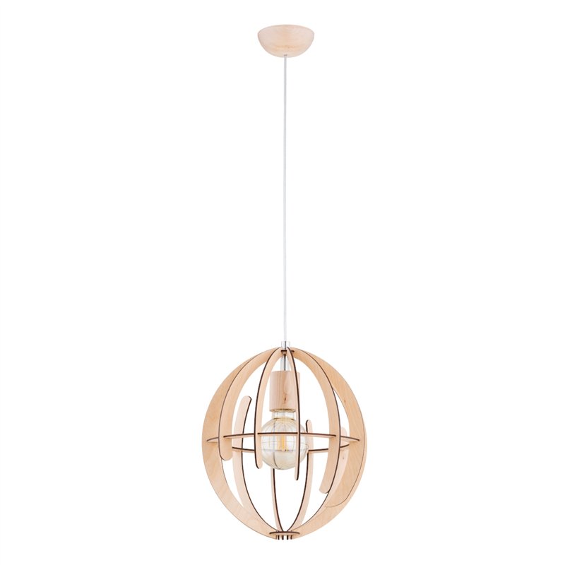 SOLARIA DREWNIANA 1xE27 Alfa Lampa Wisząca SOLARIA DREWNIANA 1xE27 Alfa Lampa Wisząca
