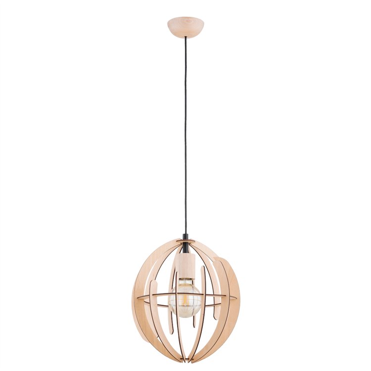 SOLARIA DREWNIANA 1xE27 Alfa Lampa Wisząca