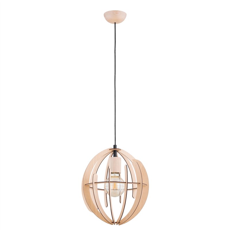 SOLARIA DREWNIANA 1xE27 Alfa Lampa Wisząca SOLARIA DREWNIANA 1xE27 Alfa Lampa Wisząca
