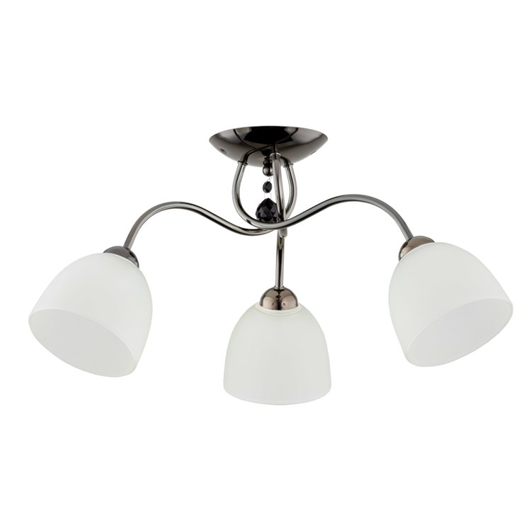 AMARILLO CZARNY CHROM 3xE27 Alfa Lampa Sufitowa
