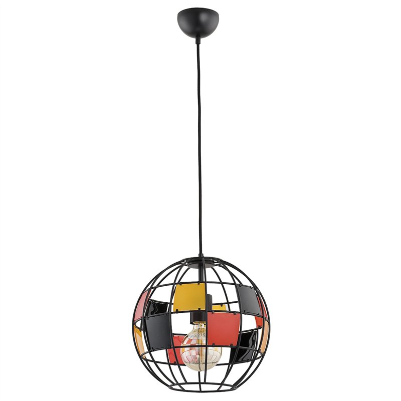 BASKET CZARNA 1xE27 Alfa Lampa Wisząca BASKET CZARNA 1xE27 Alfa Lampa Wisząca