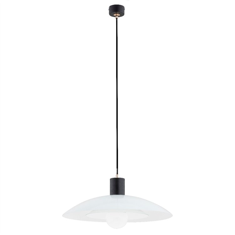 CHERI CZARNO-BIAŁA 1xE27 Alfa Lampa Wisząca