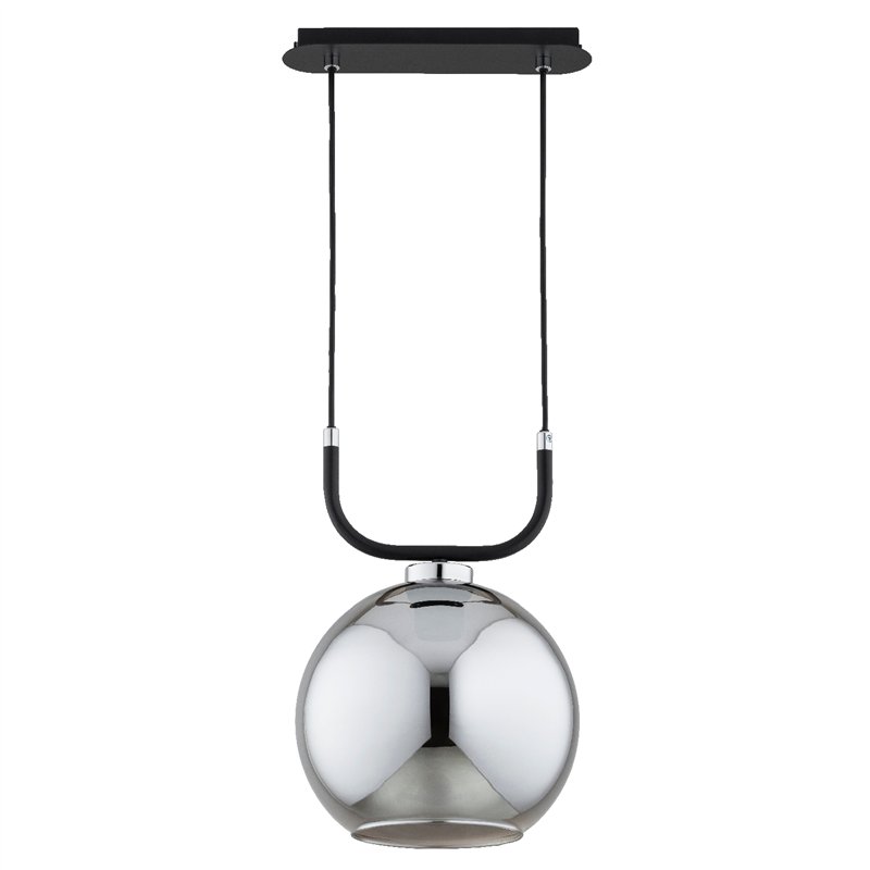BINARY CZARNA & CHROM 1xE27 Alfa Lampa Wisząca BINARY CZARNA & CHROM 1xE27 Alfa Lampa Wisząca
