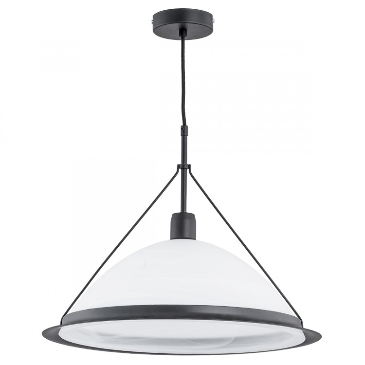 WASA BIAŁO-CZARNA 1xE27 Alfa Lampa Wisząca 60534
