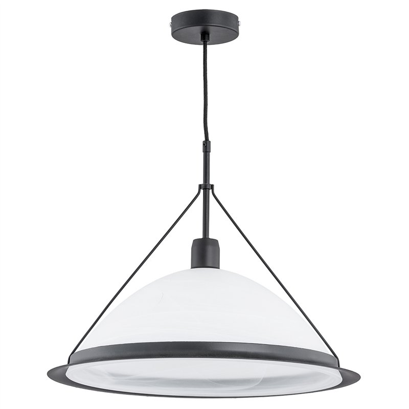 WASA BIAŁO-CZARNA 1xE27 Alfa Lampa Wisząca WASA BIAŁO-CZARNA 1xE27 Alfa Lampa Wisząca